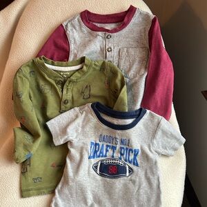 Three Carters shirts, size 2T